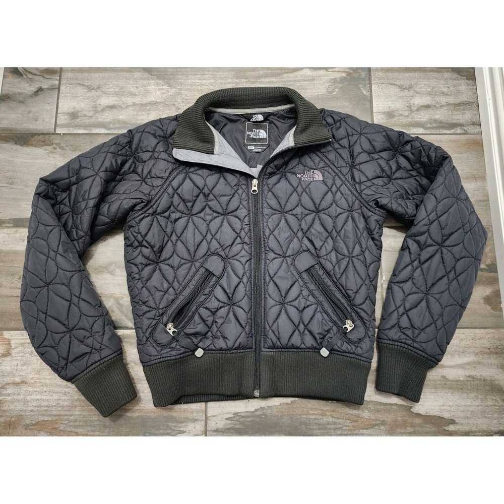 Women's The North Face 5 Borough Black Quilted Puffer Jacket Sz S